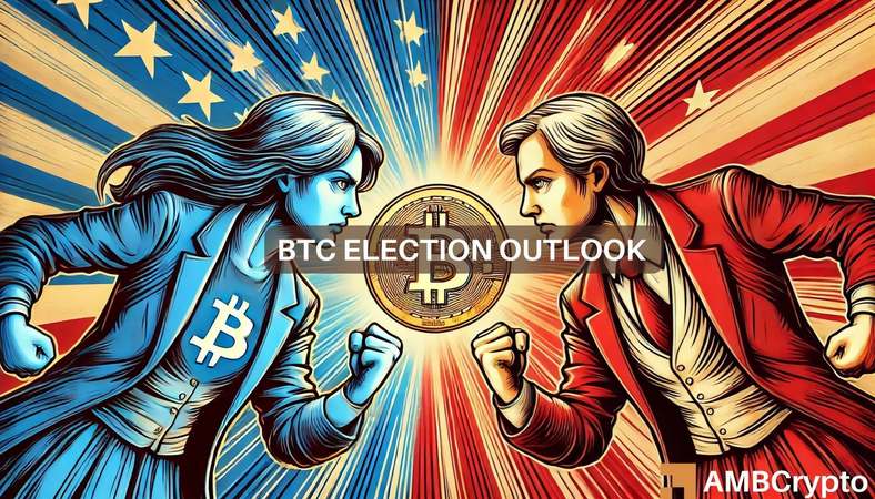 $50K if Harris wins, $90K for Trump – Analysts predict post-election Bitcoin moves