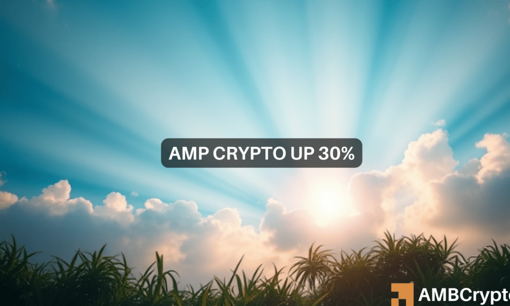 AMP crypto up 30% in 24 hours, volume up 5X –  Will $1B market cap follow?