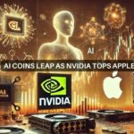 As Nvidia flips Apple at $3.43T, AI coins follow suit with big gains!