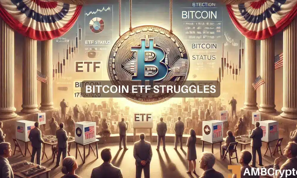 Bitcoin – Volatility reigns as election uncertainty spurs $541M in BTC ETF outflows