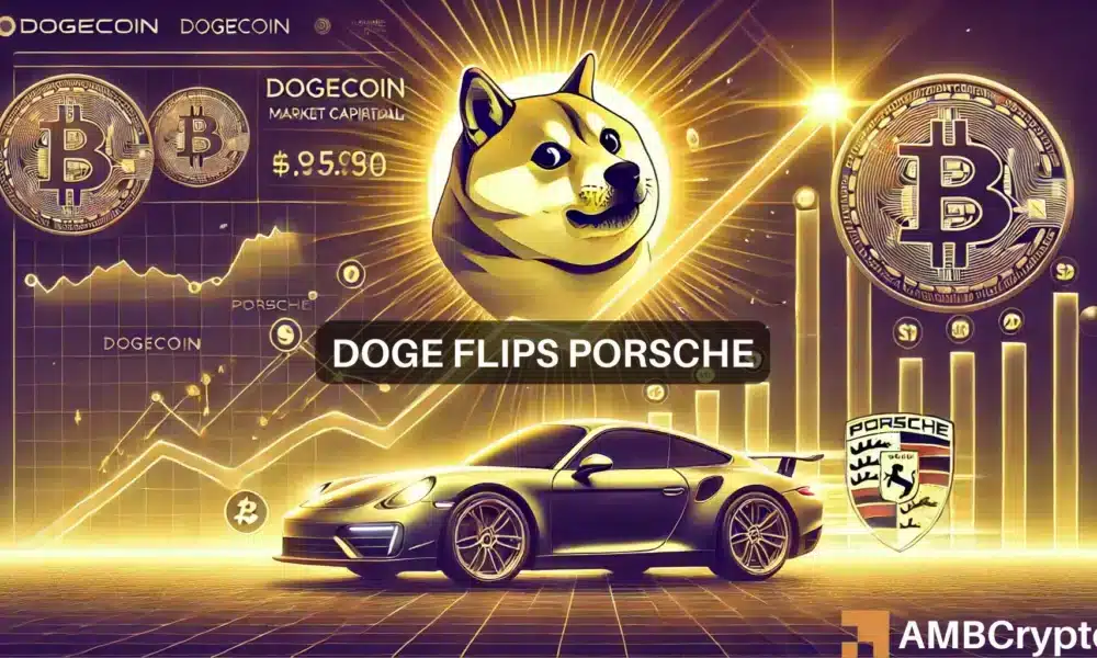 DOGE flips Porsche: Dogecoin’s $54.7B milestone explained!