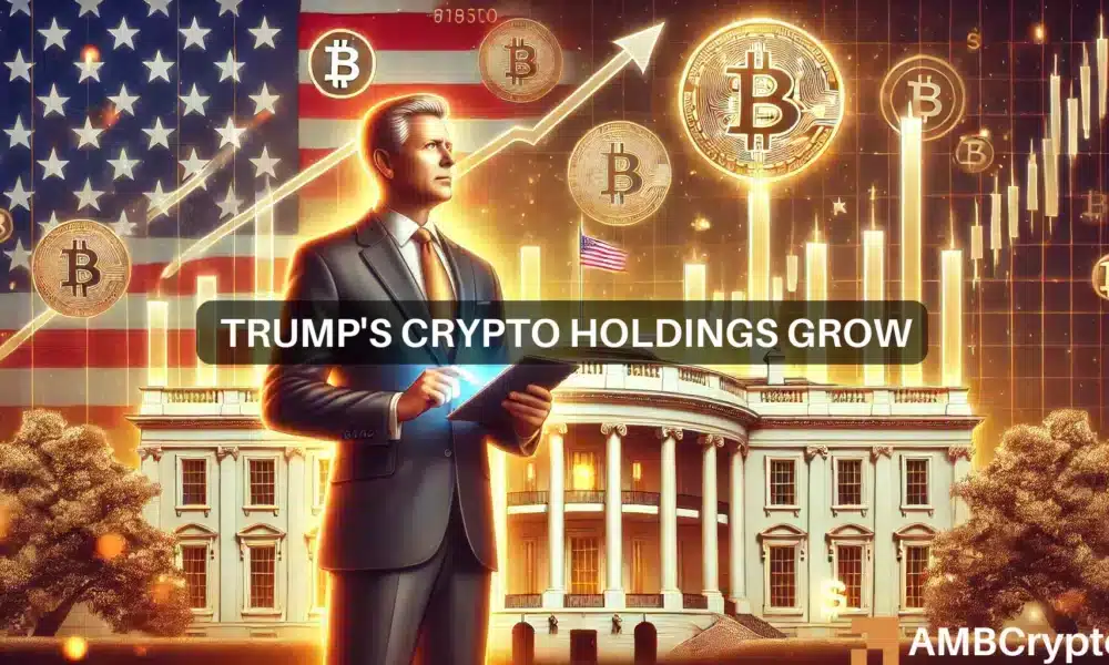 Donald Trump crypto holdings grow by $1.6 mln following election win