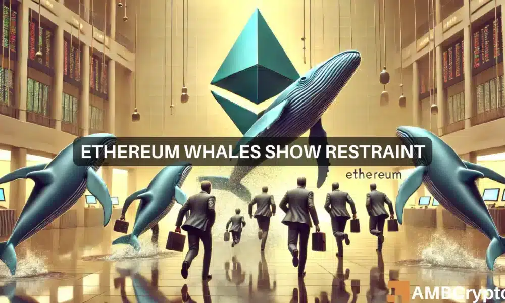 Ethereum whales hold back: What their restraint reveals about ETH