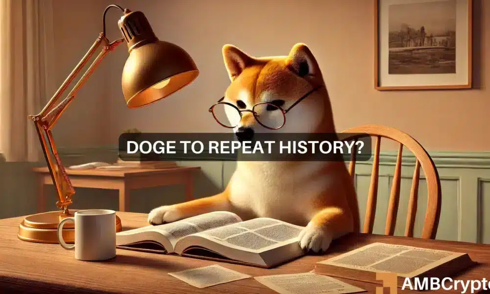 Is Dogecoin’s price tracing its pattern from 2017 and 2020 again?