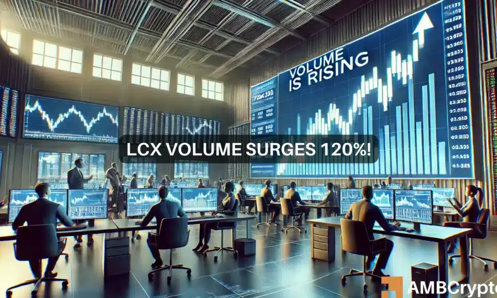 LCX crypto jumps 90% in 7 days with volume up 120%: Next stop?