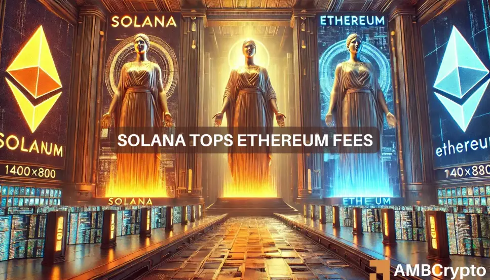 Solana overtakes Ethereum in fee activity, but Ethereum remains on top in…