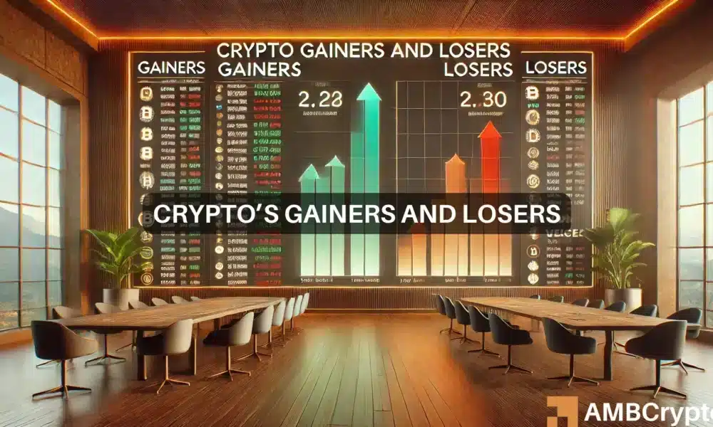 Crypto market’s weekly winners and losers – VIRTUAL, CORE, XLM, SOL