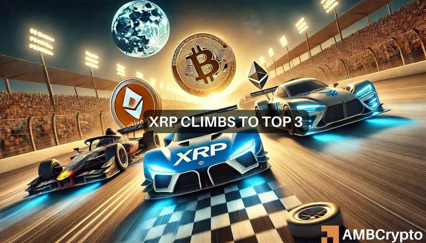 XRP flips Solana, USDT after 25% weekend pump: Will the uptrend hold?