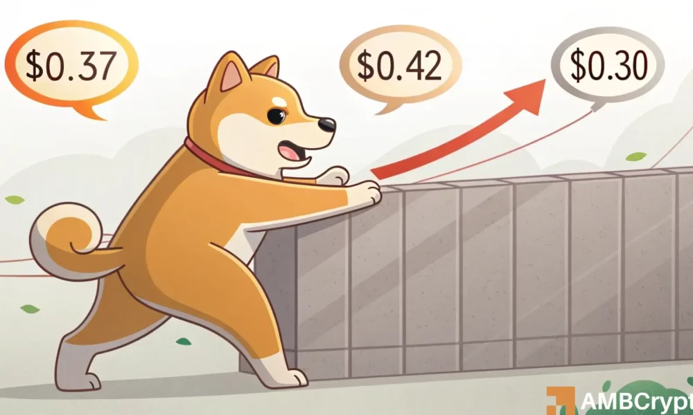 Dogecoin: Can DOGE hold THIS support as bulls lose the $0.37 zone?